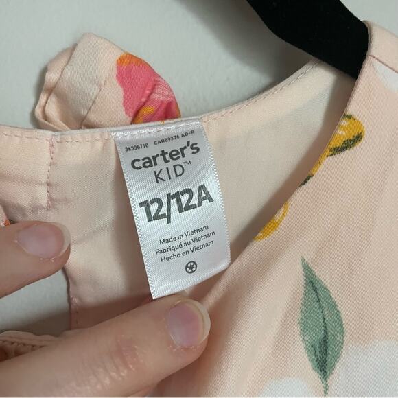 Carter's Pink and Yellow Sleeveless Sundress for Weddings - Picture 3 of 7